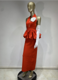 Sexy High-end Halter Neck Bandage Hip Wrap Dress
