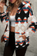 Contrast Color Women'S Short Lamb Fleece Patchwork Jacket