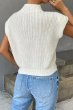 New Fashion Women's Sweater Twisted Turtleneck Vest