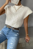 New Fashion Women's Sweater Twisted Turtleneck Vest