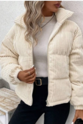 Autumn And Winter Fashion Warm Corduroy Puffer Jacket