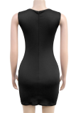 Fashion Women'S Perm Diamond Slim Sexy Suspender Dress
