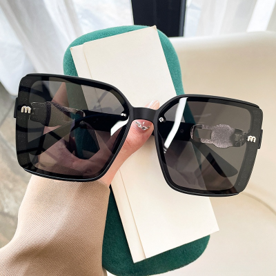 New M Letter Decoration Women'S Polarized Sunglasses Net Celebrity Sunshade Sunglasses