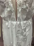 Sexy White Strappy Tutu Lace Bridal Wedding Dress