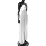 New Mesh See-through Drawstring Backless Sexy Dress