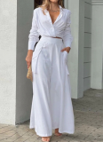Stylish Two-piece Commuting Trendy Shirt Set