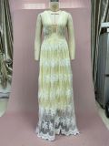 2025 Sexy Lace Deep V Sleeveless Evening Dress