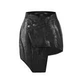 2025 Fashionable Personalized PU Leather Skirt
