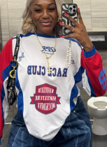 Fashionable Printed Loose Casual Hip-hop Sports Style Sweatshirt