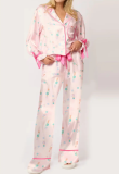 2025 Fashionable Casual Printed Pajamas Suit