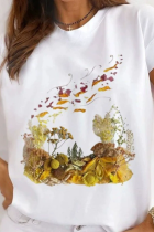 New Large Size Women's Tops Urban Letter Retro Large Size Short Sleeve T-shirt