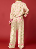 2025 Fashionable Casual Printed Pajamas Suit