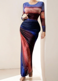 2025 Sexy Slim Waist Long Sleeve Dress