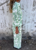 2025 Hot Sale Women's Printed Shirt and Pants Set
