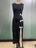 2025 Sexy Temperament Slim Bowknot Vest Dress