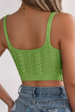 Casual V-Neck Hollow Knitted Holiday Top