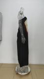 Fashion Sleeveless Off-shoulder Tube Sexy Backless Printed Dress