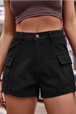 New Multicolor Sexy Denim Cargo Shorts