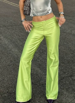 Fashionable Knitted Elastic Casual Flared Pants