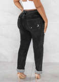 2025 New Ripped High Waist Jeans