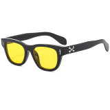 New Square Fashion Sunglasses Retro Internet Hot Men Glasses