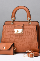 Single Shoulder Bag Fashion Embossed Mother-And-Child Bag Crossbody Single Shoulder Handbag