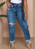 2025 New Ripped High Waist Jeans