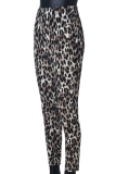 Comfortable High Waist Soft Leopard Print High Elastic Home Trousers