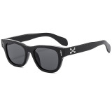 New Square Fashion Sunglasses Retro Internet Hot Men Glasses