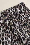 Comfortable High Waist Soft Leopard Print High Elastic Home Trousers