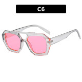 Double Beam Irregular Sunglasses New Retro Stylish Sunglasses Internet Celebrity Fashion Sunglasses