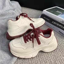 Thick Bottom Height Increasing Insole Dad Shoes Women's Small 2025 New Casual Sports Leather Surface German Training Shoes Fashion Travel Shoes