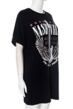 New Print Cool Metallic Style Casual Loose Dress