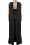 Fashion Women'S Casual Elegant Long Skirt Ribbon Solid Color Dress