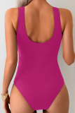Striped Gathered One-Piece Swimsuit Tight Sexy Beach Hot Spring