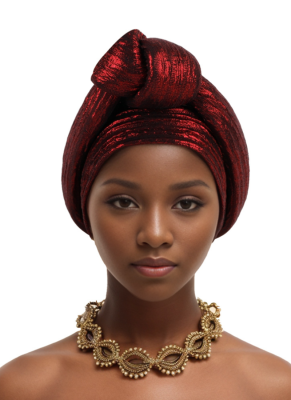 Fashion Perm Forehead Knotted Cap Elastic Comfortable Turban Cap