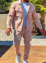 Fashionable Slim Fit Long Sleeve Jacket Workwear Two Piece Suit