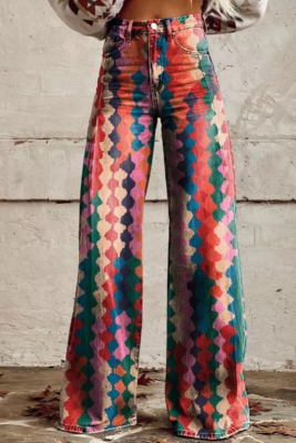 Large Size Women'S Casual Pants Thin Imitation Jeans