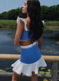 Sexy Vest Holiday Style Slim Skirt Two-piece Set