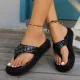 Women's Thick-Soled Flip-Flops 2024 Summer New plus Size Casual Thick-Soled Flip-Flops