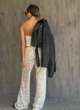 Sexy See-through Lace Low-rise Pants