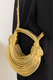 New Hand-Woven Ramen Bag Wire Bag Hand-Held Shoulder Underarm Messenger Bag