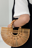 Versatile Bamboo Bag Women'S Spring And Summer New Niche Bamboo Woven Bag Handbag