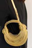New Hand-Woven Ramen Bag Wire Bag Hand-Held Shoulder Underarm Messenger Bag