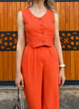 Casual Fashion Vest Trousers Two-piece Set
