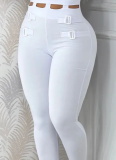 Sexy Waist Hollow Tie Halter Neck Tight Jumpsuit