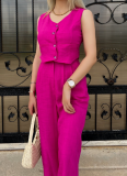 Casual Fashion Vest Trousers Two-piece Set