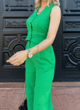 Casual Fashion Vest Trousers Two-piece Set