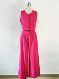 Casual Fashion Vest Trousers Two-piece Set