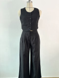 Casual Fashion Vest Trousers Two-piece Set